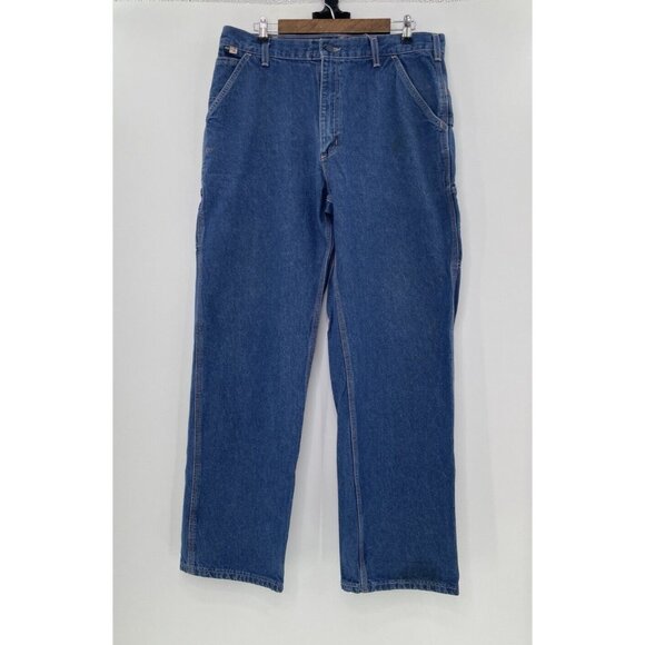 Carhartt Jeans Mens Blue Original Fit Cat 2 FR Carpenter Denim 2112 36x34